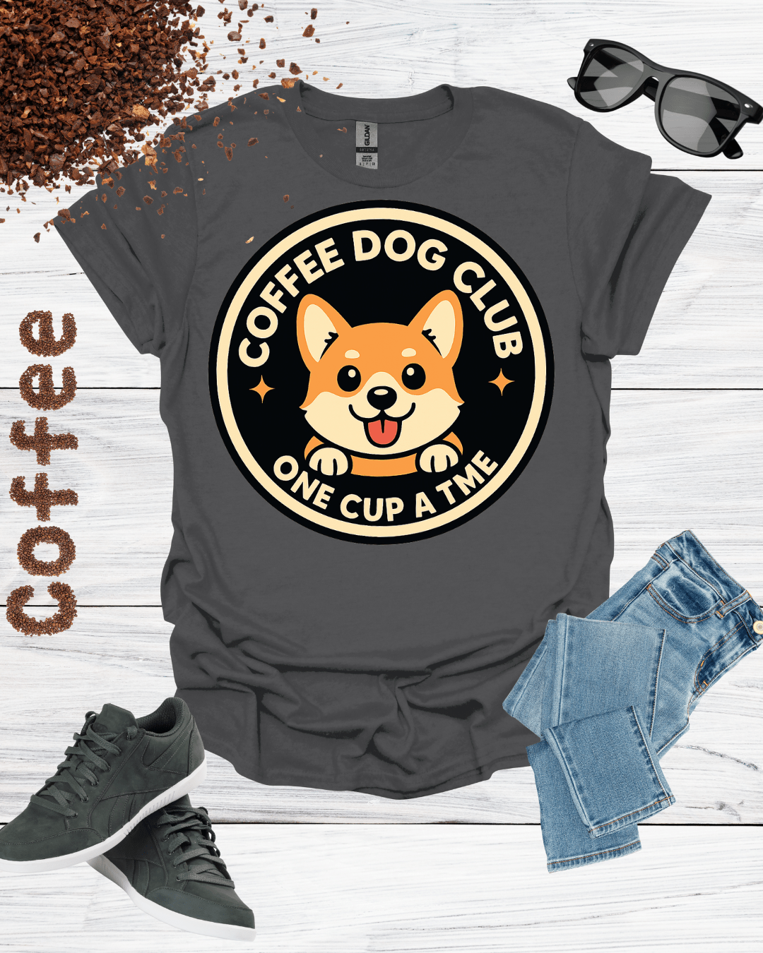COFFEE DOG CLUB ONE CUP A TIME T-Shirt