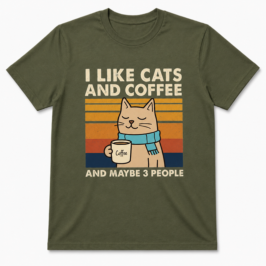 I Like Cats and Coffee Shirt