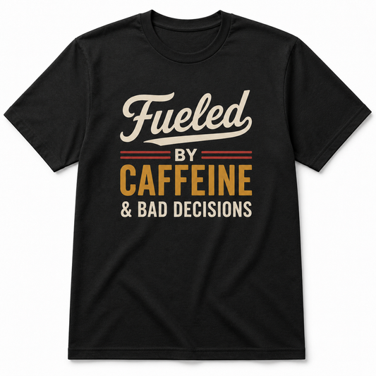 FUELED BY CAFFEINE & BAD DECISIONS T-Shirt