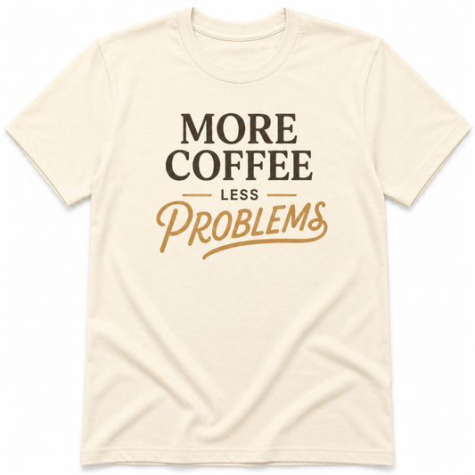 MORE COFFEE LESS PROBLEM T-Shirt