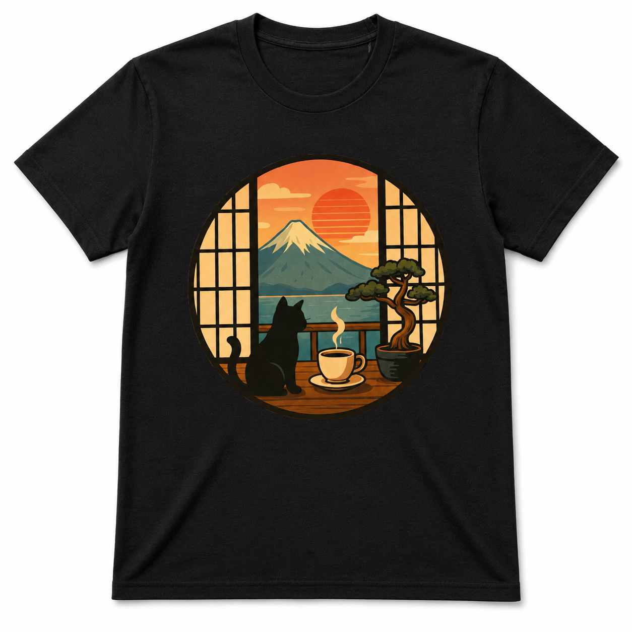 CAT LOOK THROUGH WINDOW T-Shirt