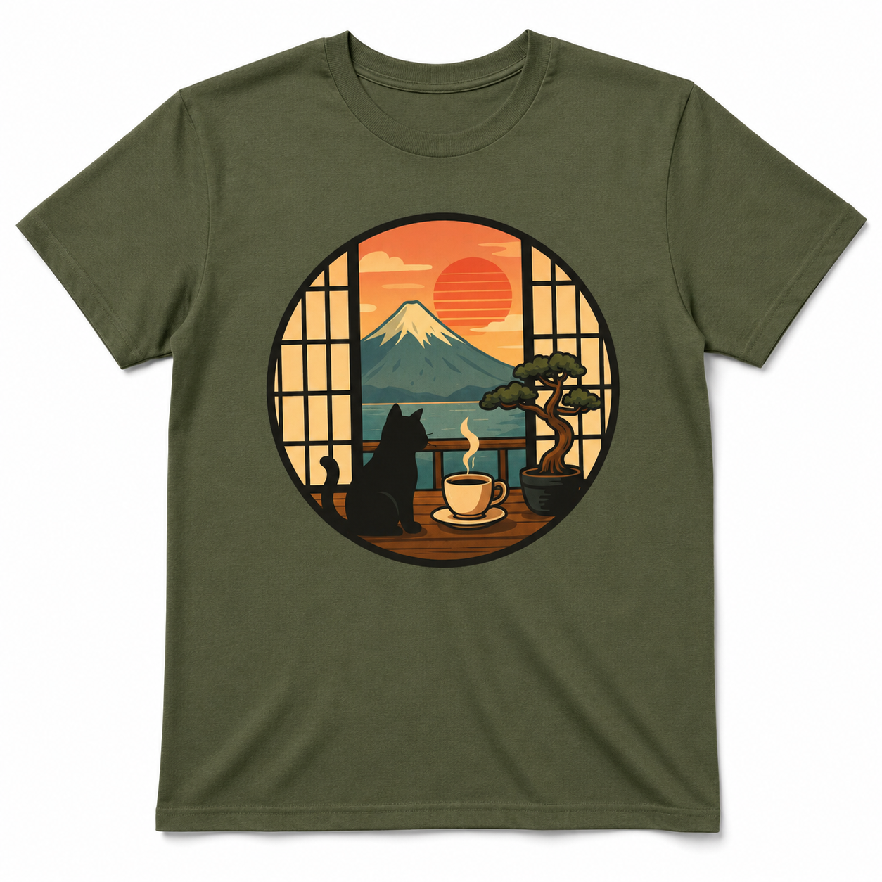 CAT LOOK THROUGH WINDOW T-Shirt