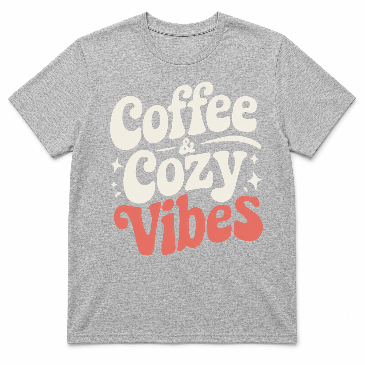 Coffee Cozy Vibes Unisex Graphic T-Shirt