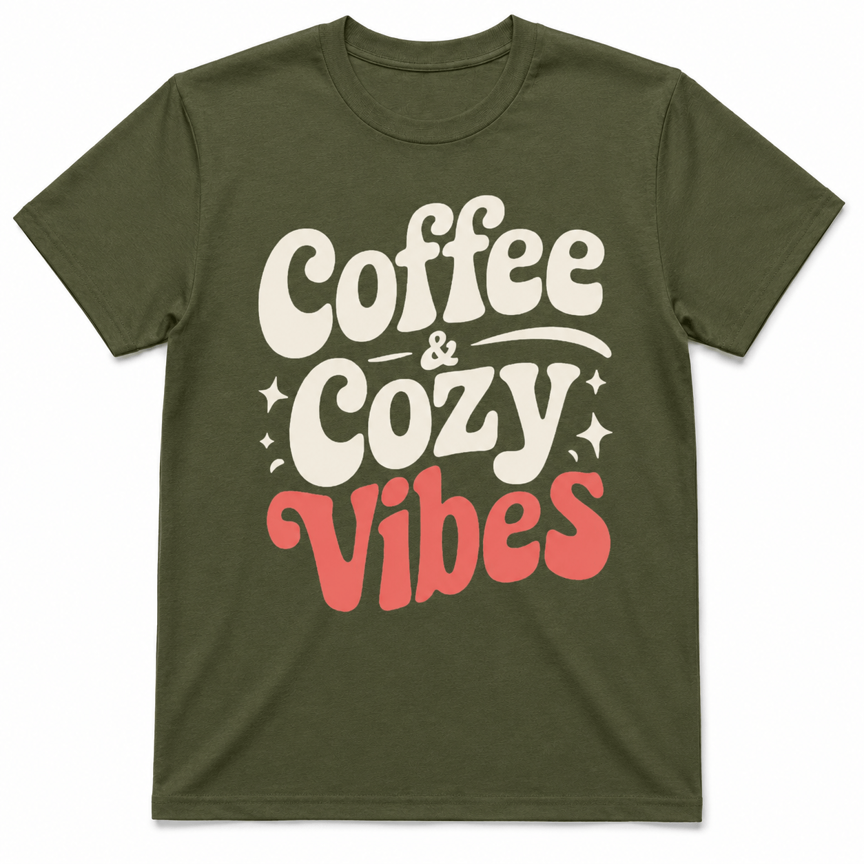 Coffee Cozy Vibes Unisex Graphic T-Shirt